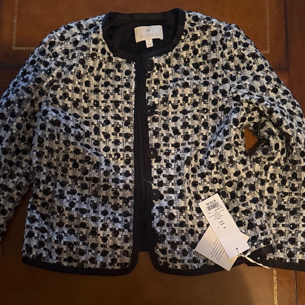 Etcetera Black & White Tweed Jacket